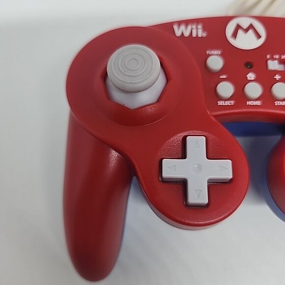 Hori Wii / Wii U Mario Red / Blue Controller US Seller Tight Sticks Tested Works - Picture 2 of 9